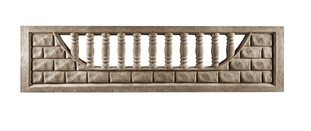 Betonzaun Steinwand mit Zier-Balustrade – Detailansicht 2 – VARORA-TEAM