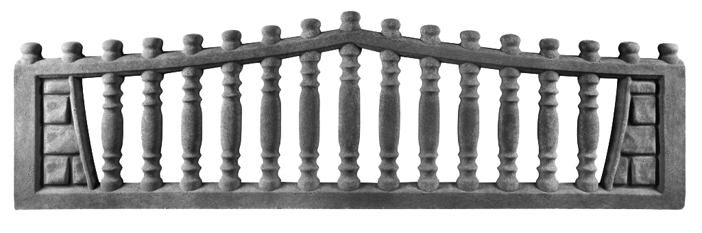 Betonzaun Zier-Balustrade mit Segmentbogen – Detailansicht 4 – VARORA-TEAM