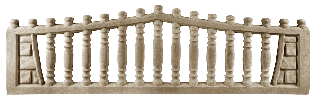 Betonzaun Zier-Balustrade mit Segmentbogen – Detailansicht 6 – VARORA-TEAM