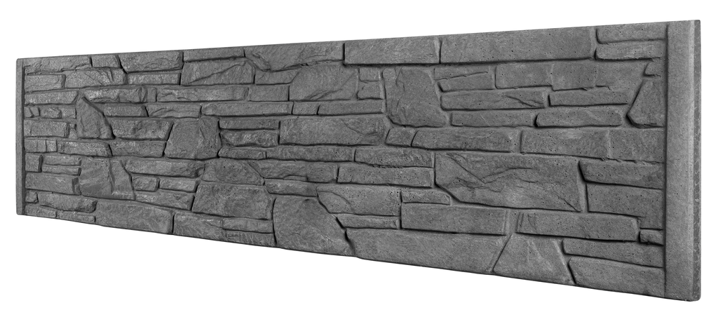 Betonzaun Naturstein-Schichtoptik – Detailansicht 7 – VARORA-TEAM
