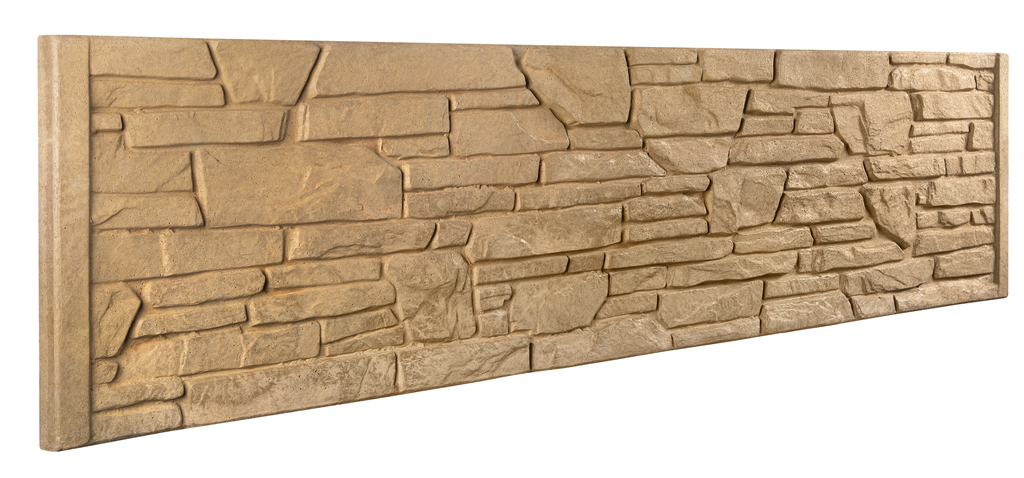 Betonzaun Naturstein-Schichtoptik – Detailansicht 3 – VARORA-TEAM