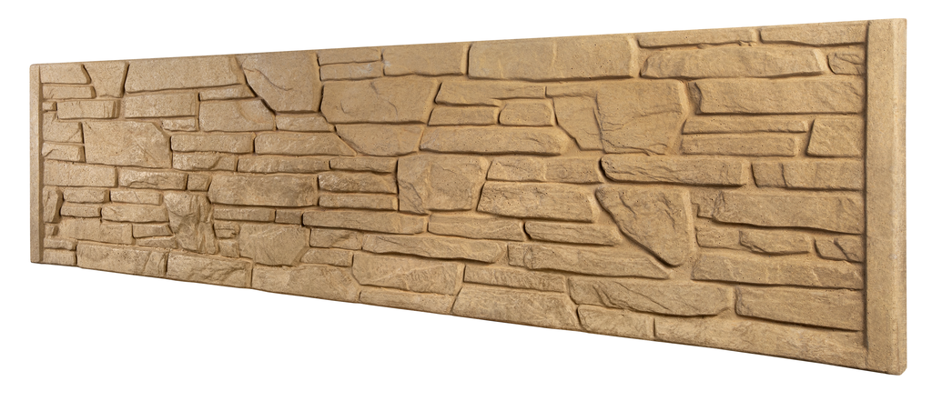 Betonzaun Naturstein-Schichtoptik – Detailansicht 4 – VARORA-TEAM