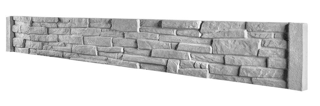 Betonzaun Naturstein-Schichtoptik (25cm) – Detailansicht 3 – VARORA-TEAM