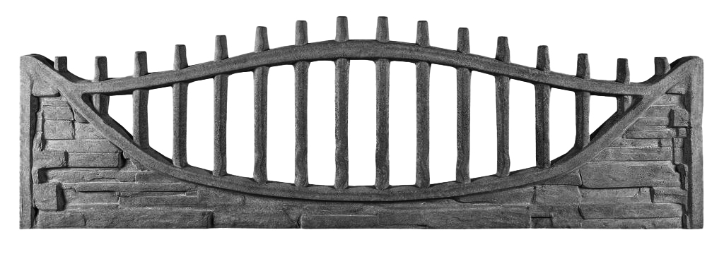 Schieferstein Optik Palisadengitter