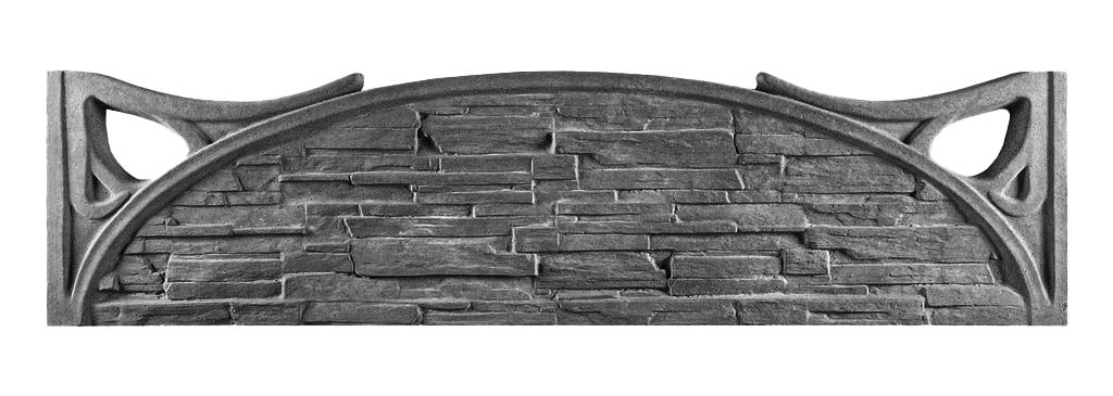 Schieferstein Optik Segmentbogen-Krone