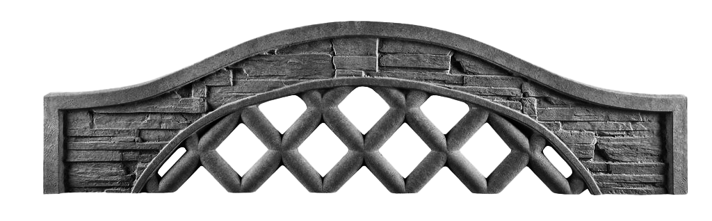 Rauten-Gitter mit Segmentbogen