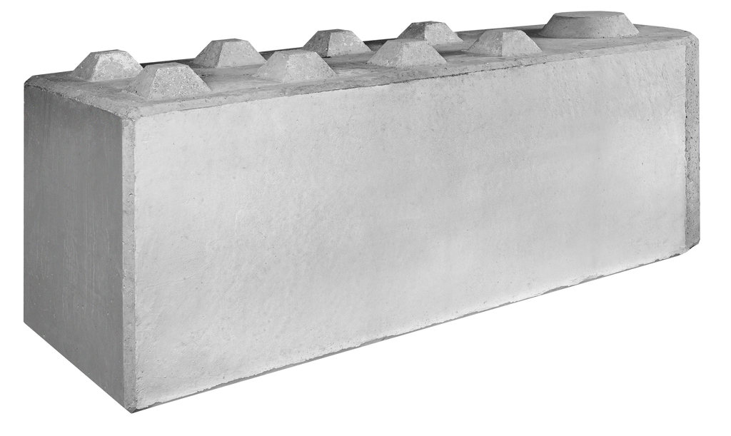 Halbrunder Eckblock