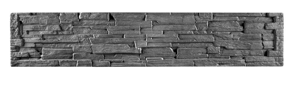 Premium-Betonplatte Schieferoptik (Anthrazit)