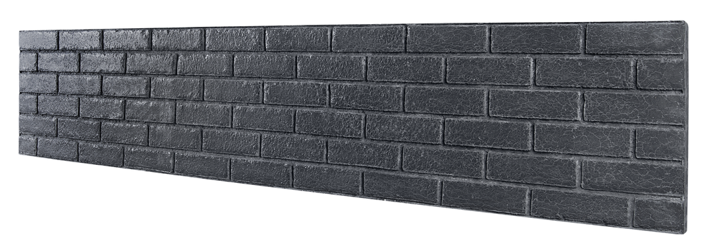 Betonzaun Rückseitenabdruck Ziegeloptik - Antracit – Detailansicht 3 – VARORA-TEAM